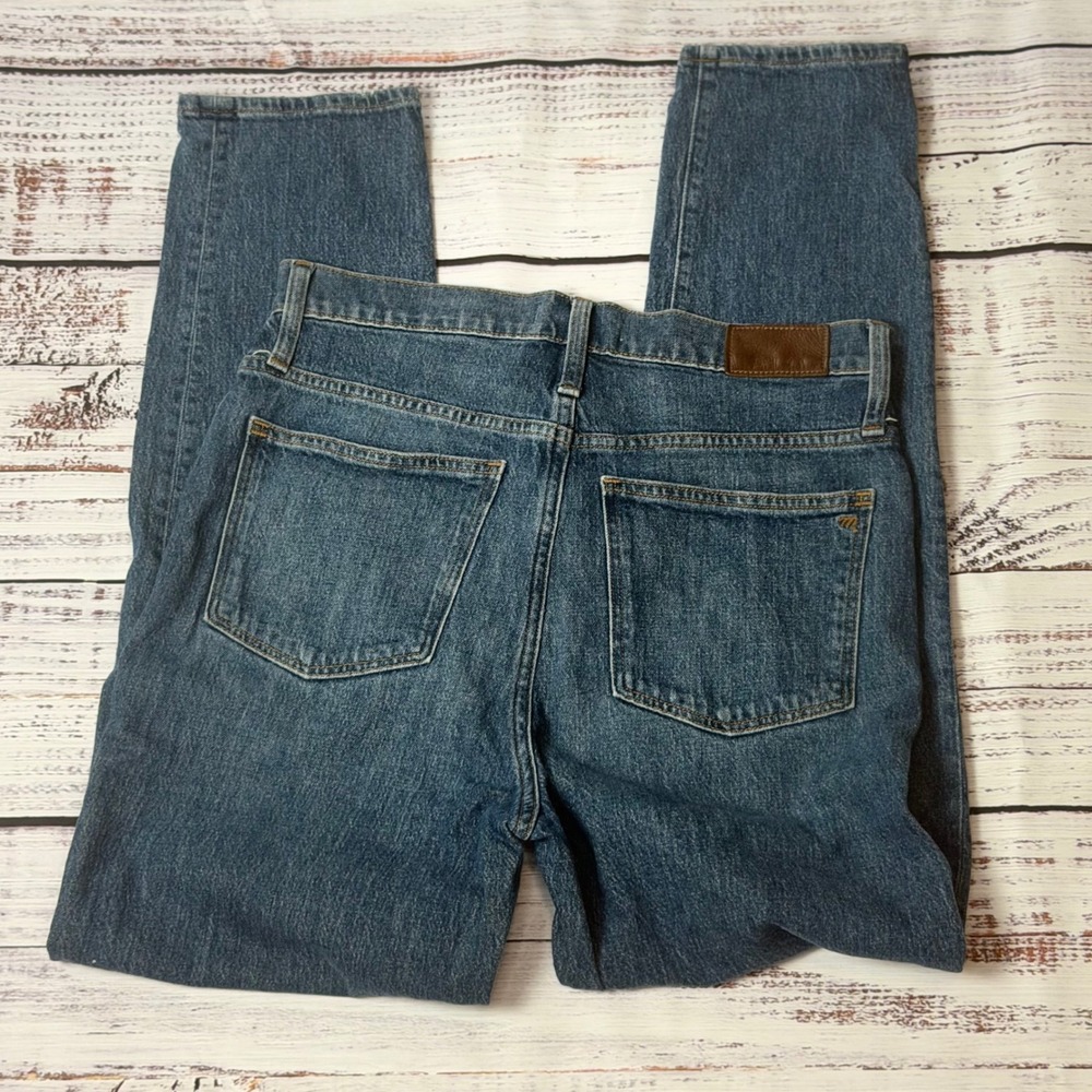 Madewell The Momjean High Rise Tapered Jeans Blue Denim 29 - Picture 7 of 7